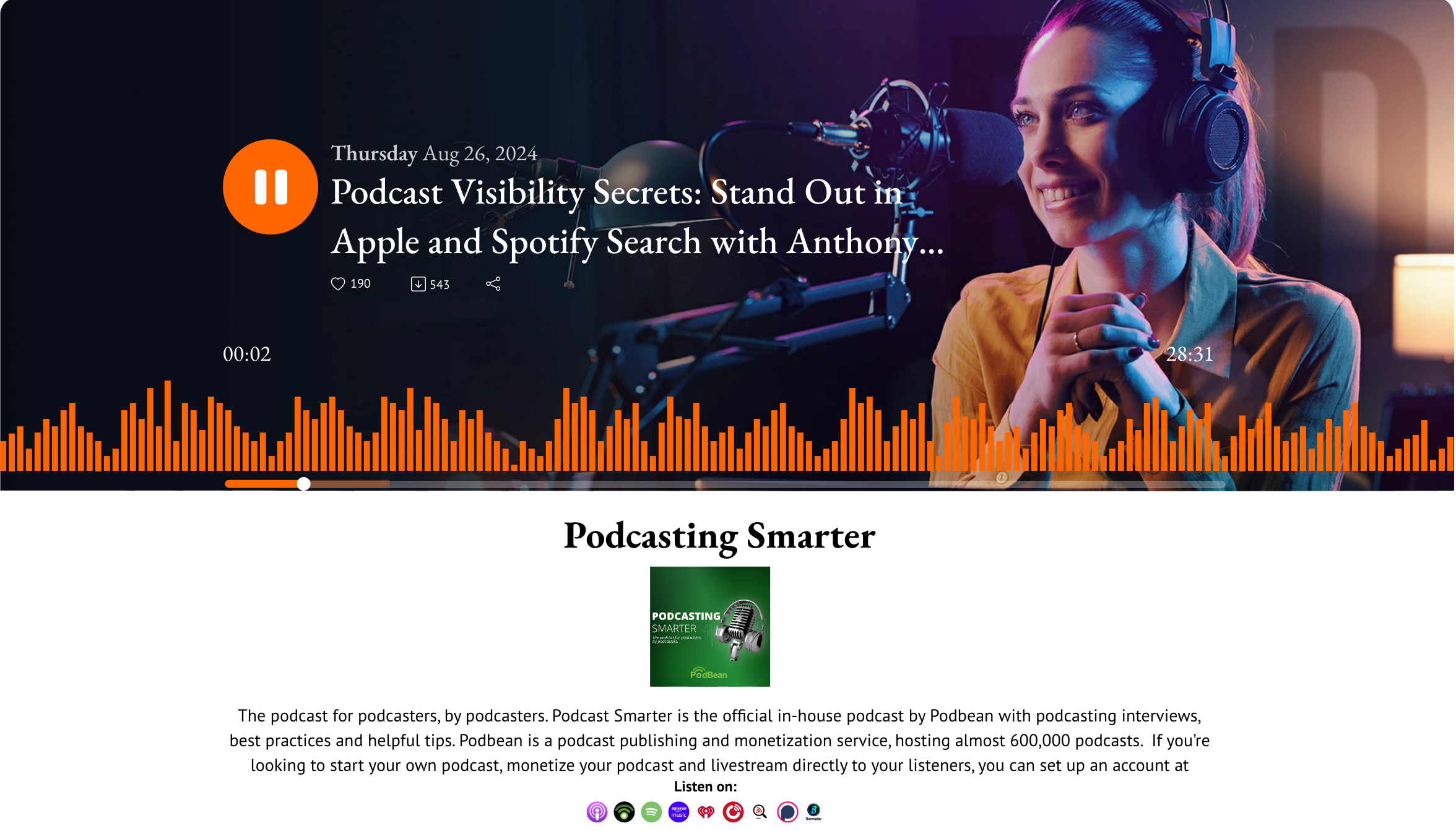 The ultimate podcast platform built for enterprises